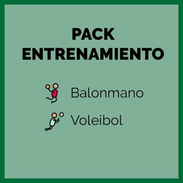 pack entrenamiento voleibol balonmano