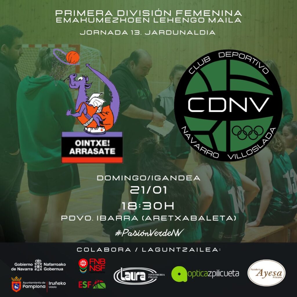 Universidad Mondragon Navarro Villoslada Pamplona primera division nacional femenina navarra fnbaloncesto esf