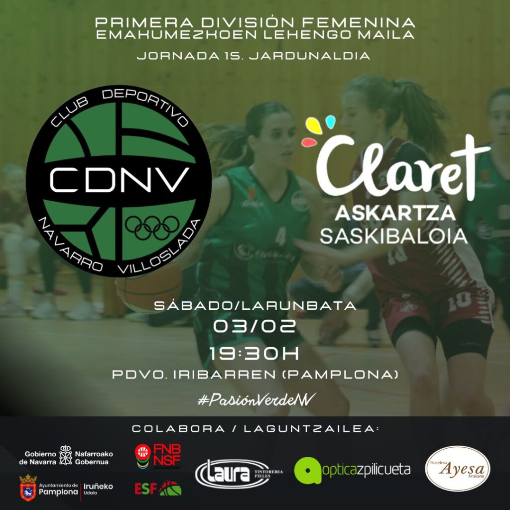 Irantzu Porto jugadora baloncesto Navarro Villoslada Pamplona Askartza Claret Pais Vasco